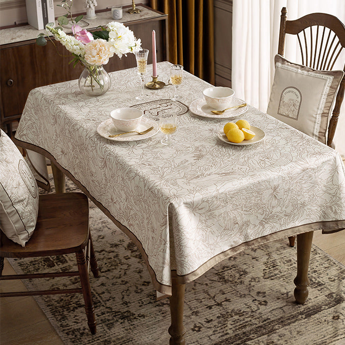 meilleure nature brown table cloth