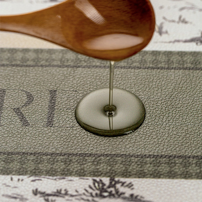 green persevere logo table mat