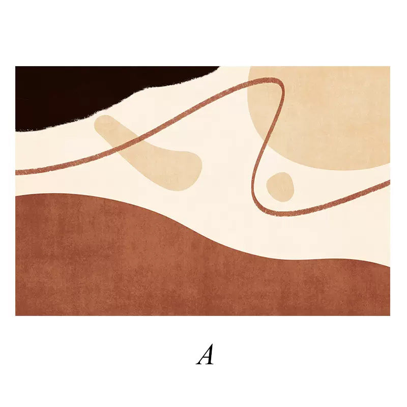 4design brown color square carpet