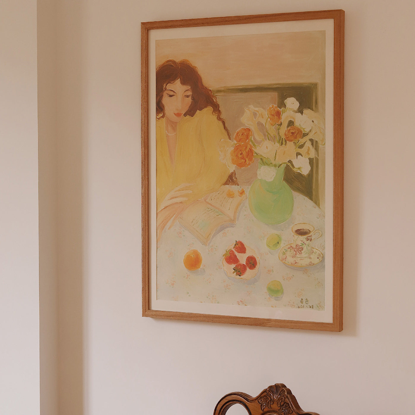 spring afternoon art poster & frame SET