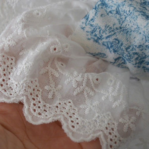 toile de Jouy blue cushion cover