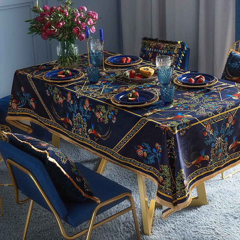 american pheasant square table cloth