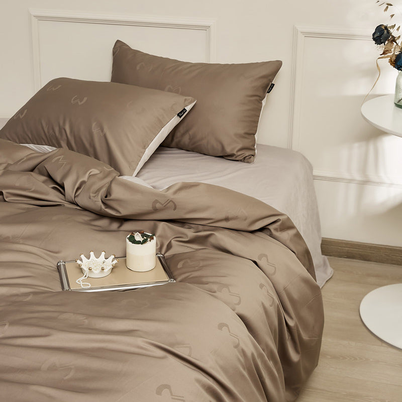 8color glossy velor bedlinen set
