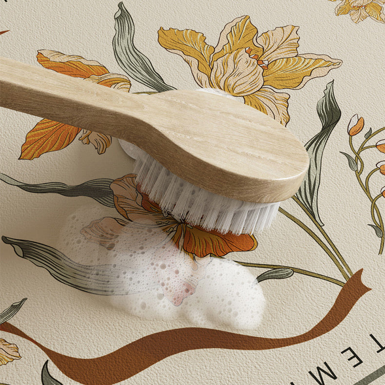 green endless logo sink mat