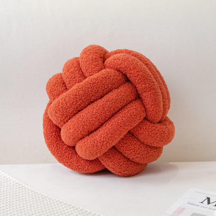 8color boa knit ball cushion