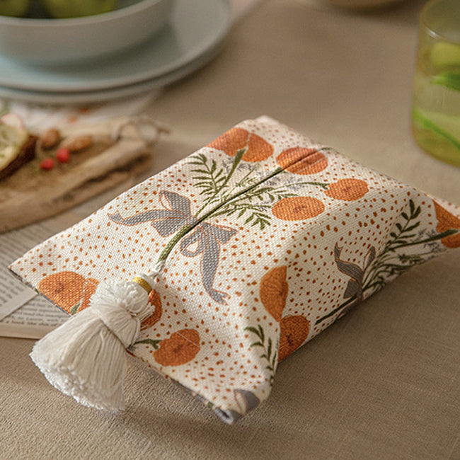 orange margarita tissue case
