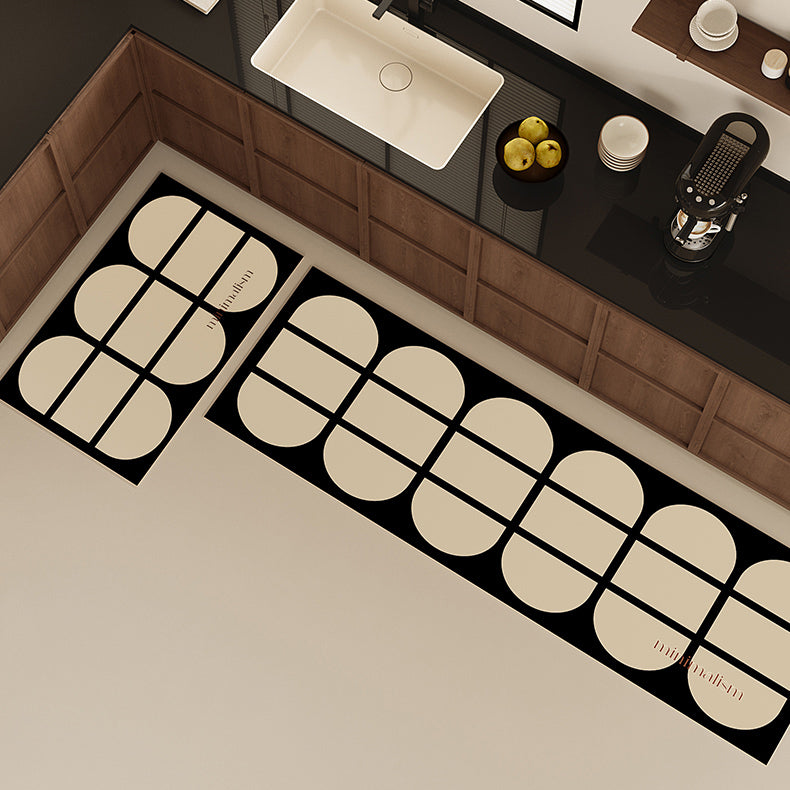 minimalism retro kitchen mat
