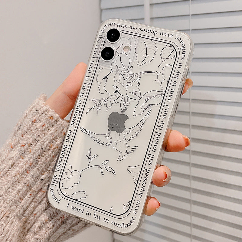 2color retro bird iPhonecase
