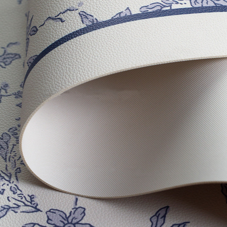 2color french flower velvety place mat