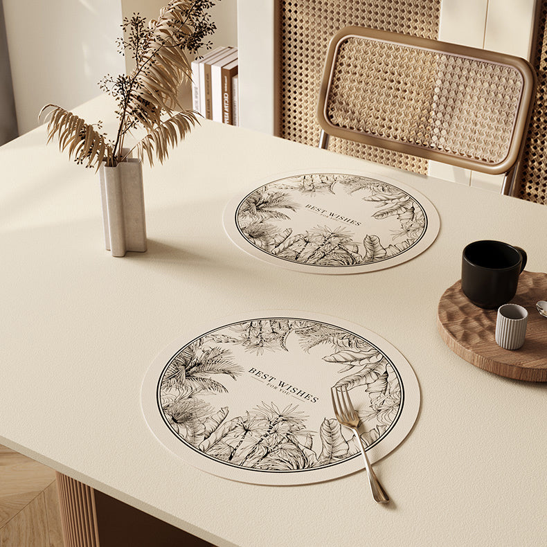 lucky logo luxury place mat