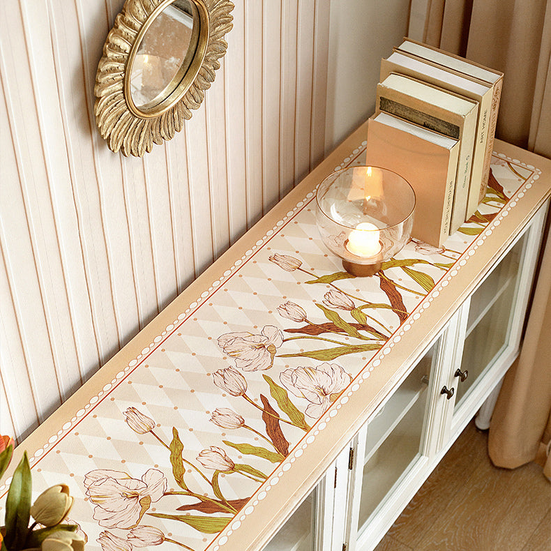 pink tuilp everthing shelf mat