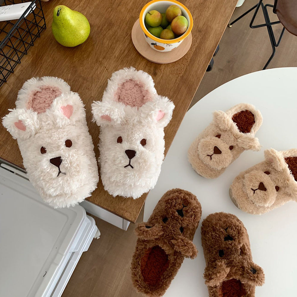 3color far bear roomshoes