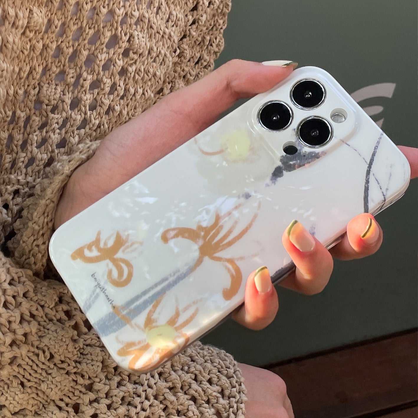 Japanese flower pattern iPhonecase
