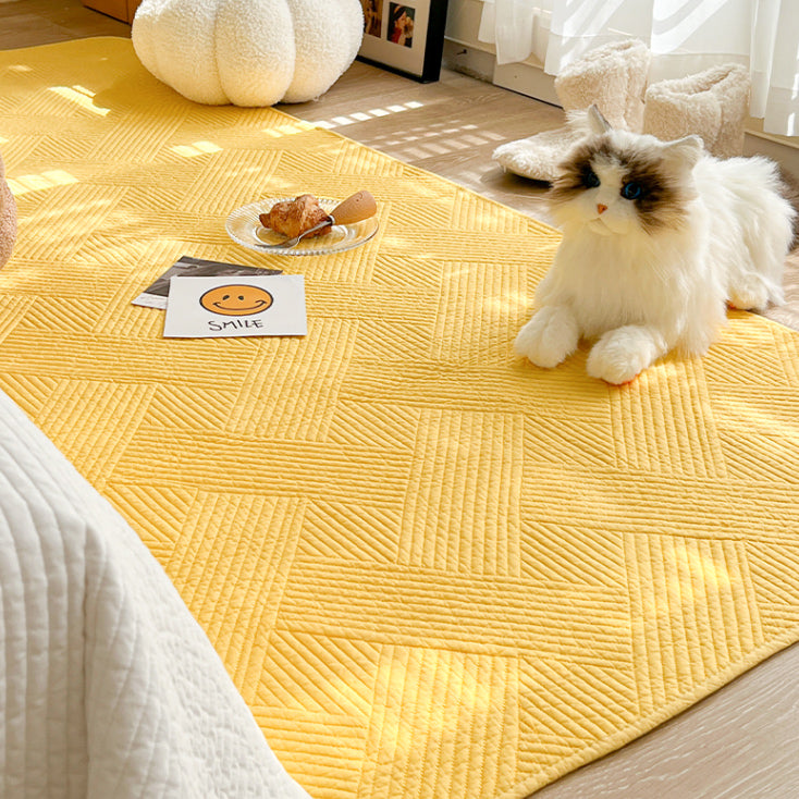 5color cross stitch floor mat