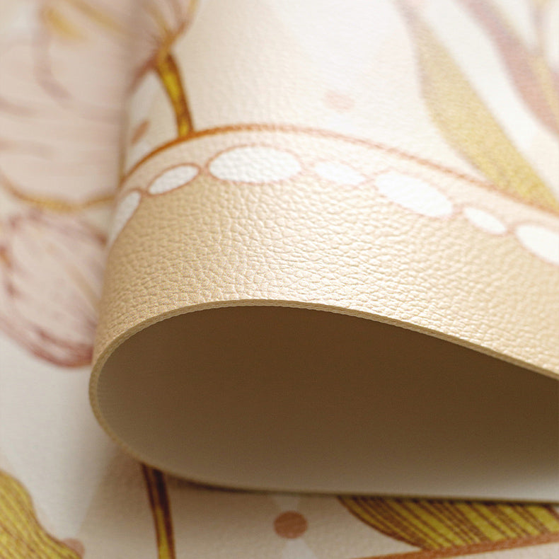pink tuilp everthing round table mat