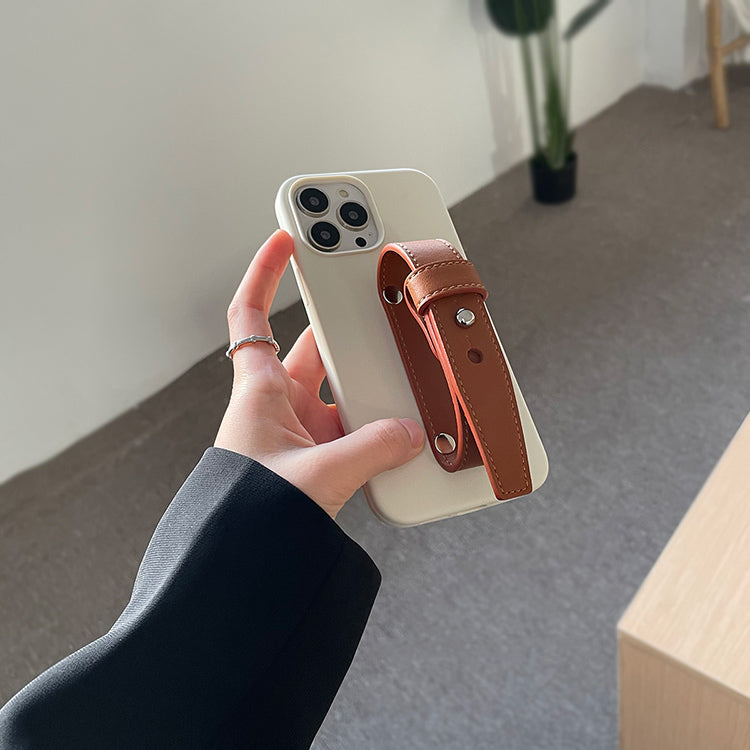 brown leather belt iPhonecase