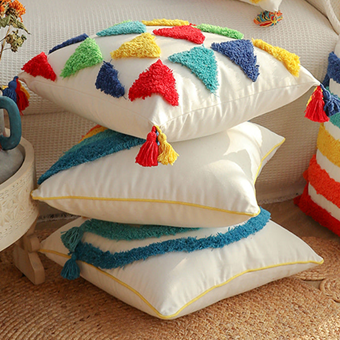 6design colorful rainbow cushion