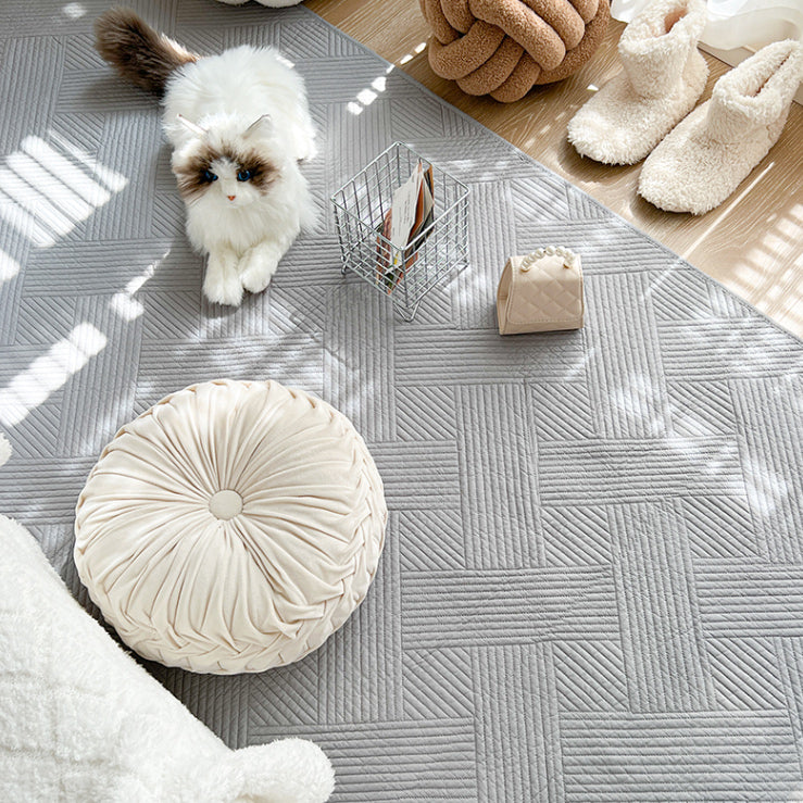 5color cross stitch floor mat