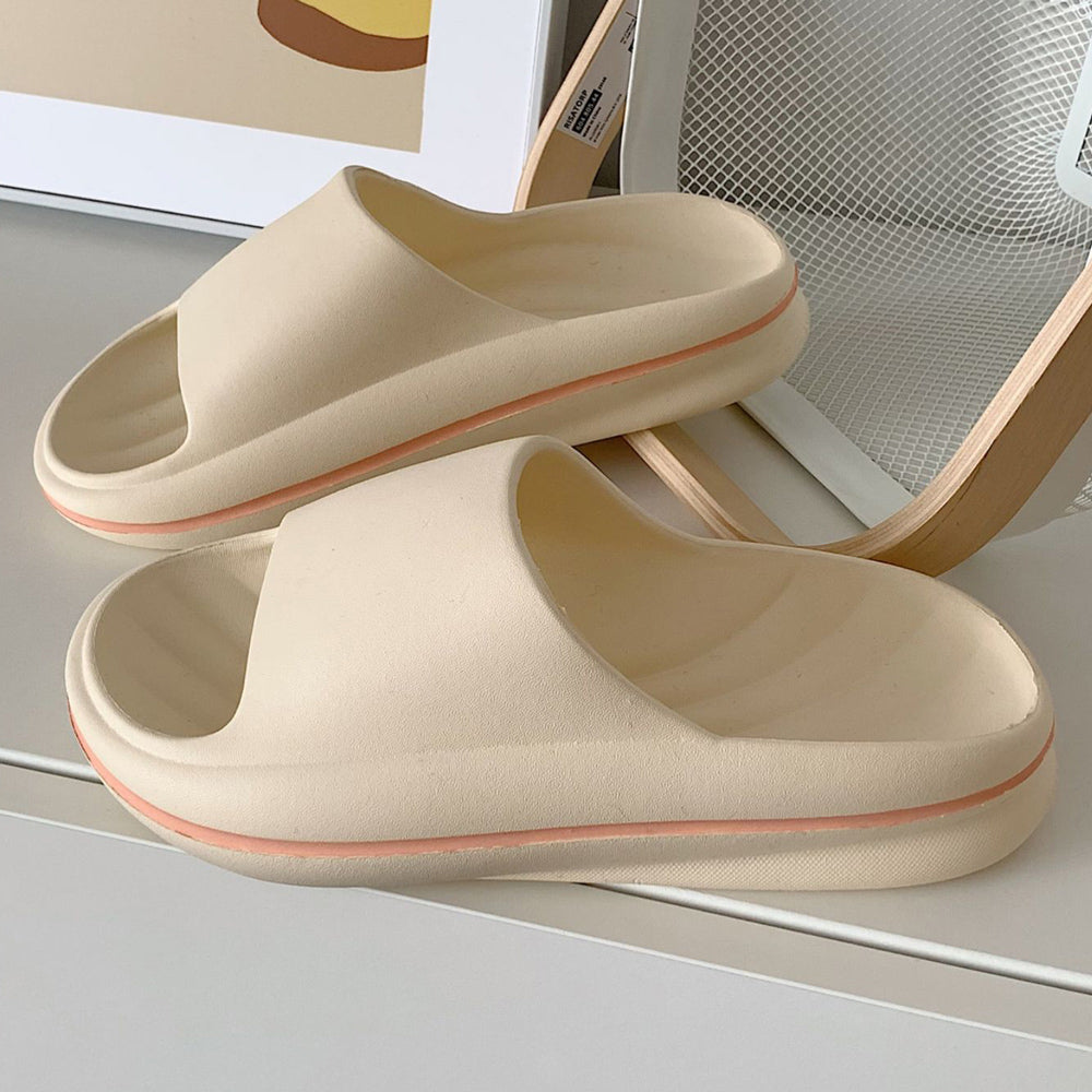 3color single line rubber roomshoes