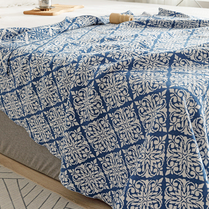 5color ethnic pattern blanket