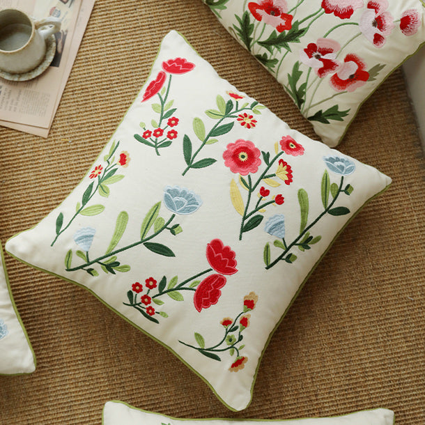 2design colorful retro flower cushion