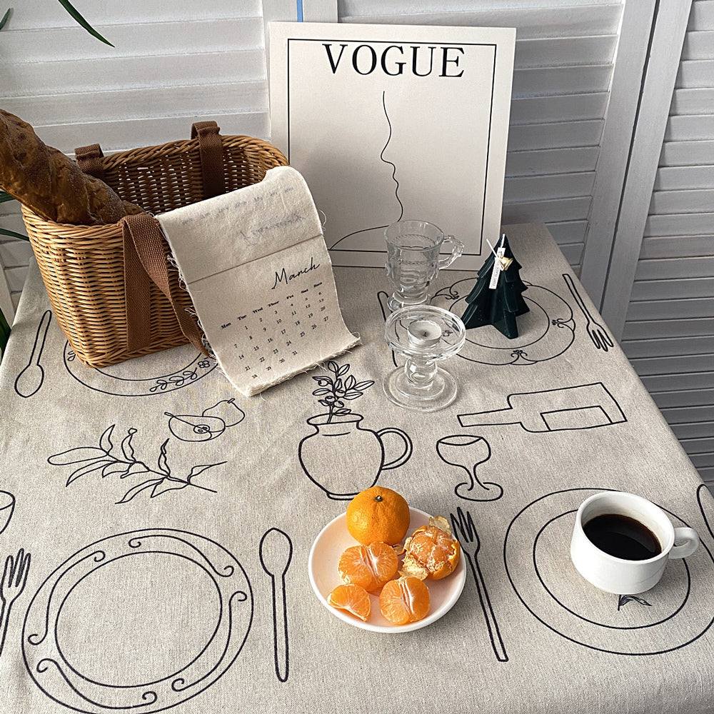 meal paint table cover
