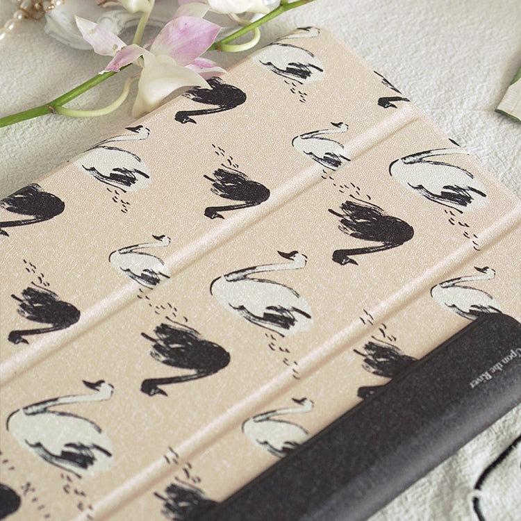swan shadow iPad case