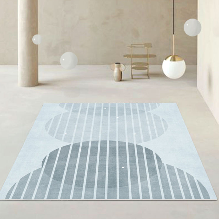 8design blue & green square carpet