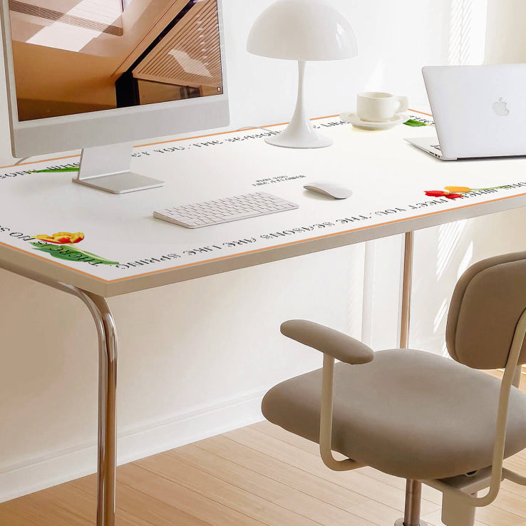 2design flower logo square table mat