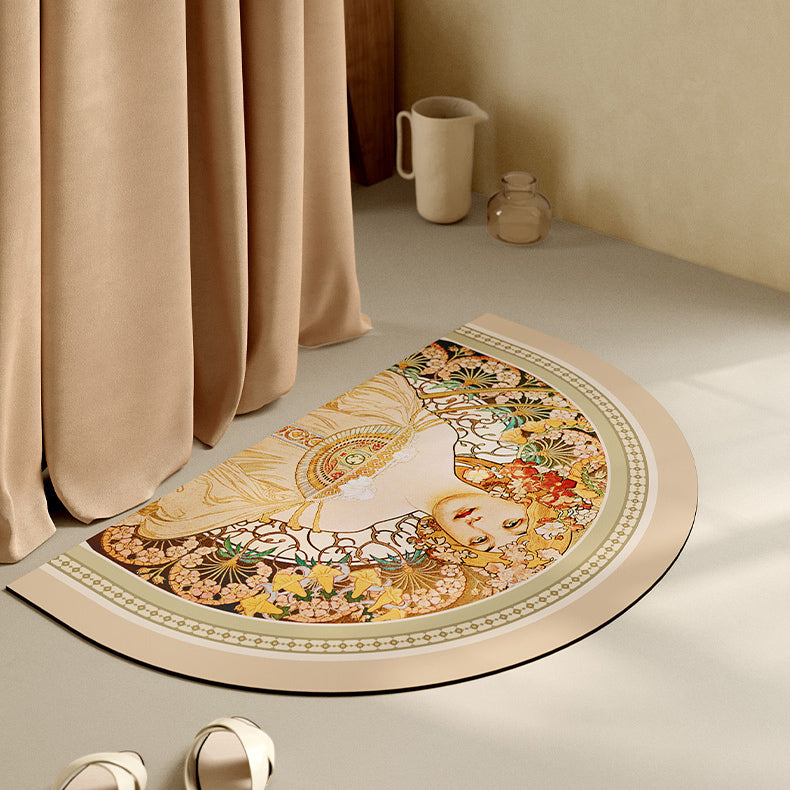 mucha whispers logo bath mat