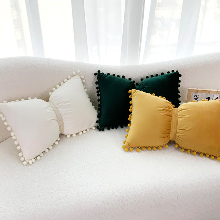 11color velvet ribbon cushion