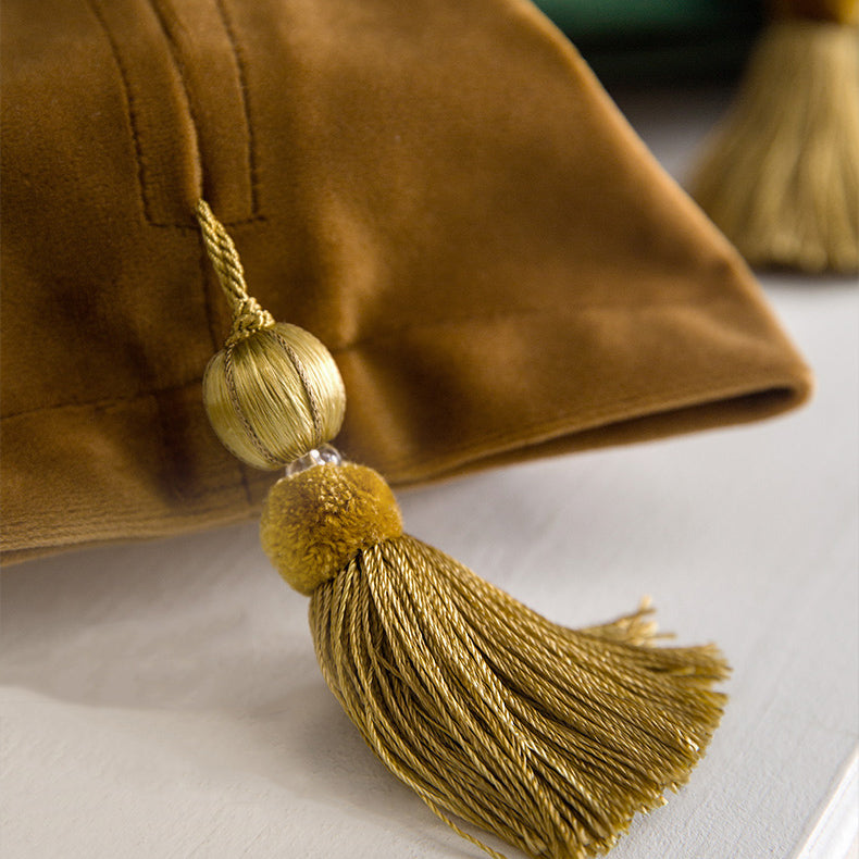 6color velvet tassel tissue case