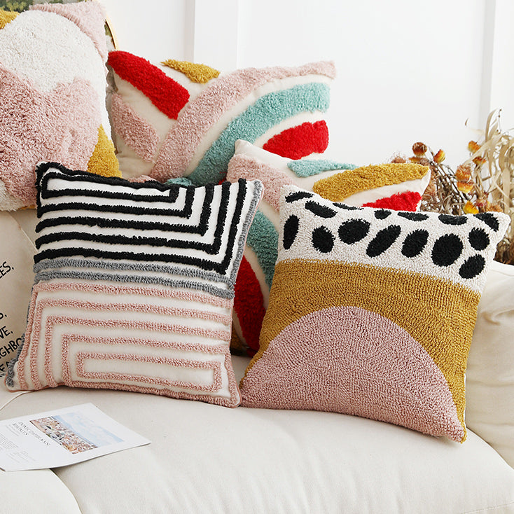 5design mottled colorful cushion