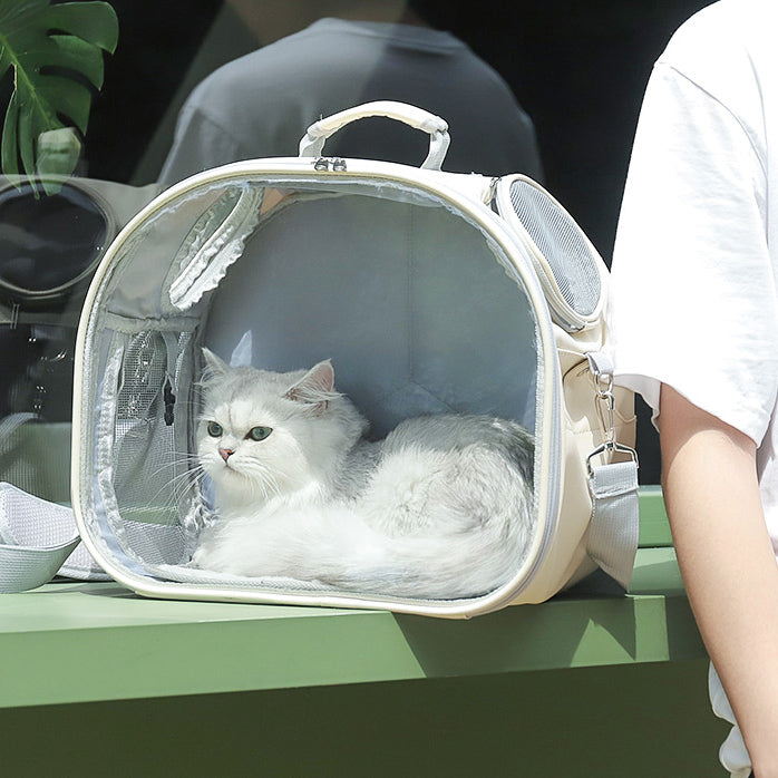 clear pet carry bag