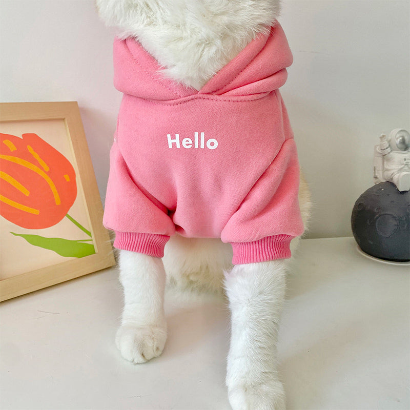 hello 4color fleece cloth