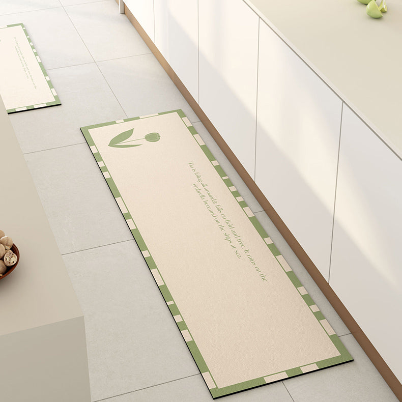 2color tulip waterproof kitchen mat