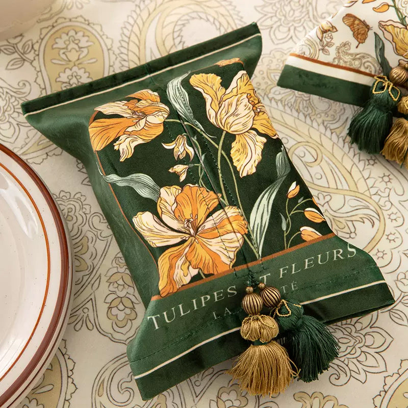 2design elegant green tissue case