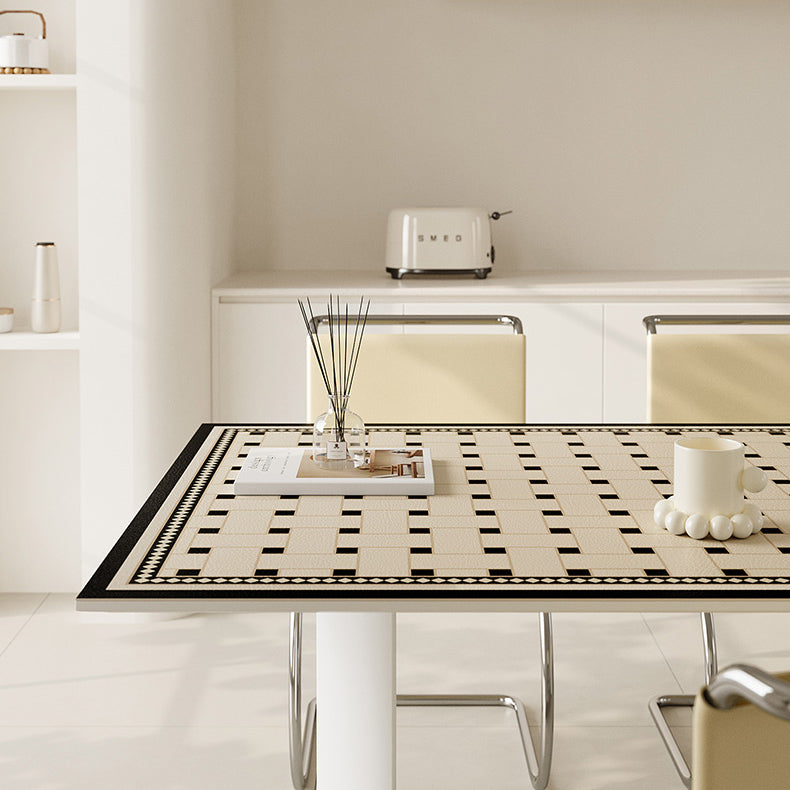 2design brown retro tile square table mat