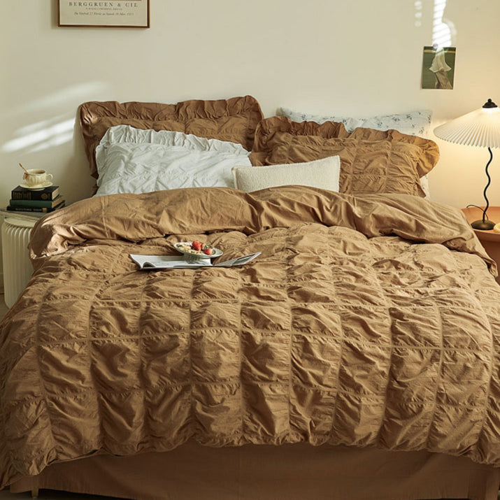 5color frill gather bedlinen set