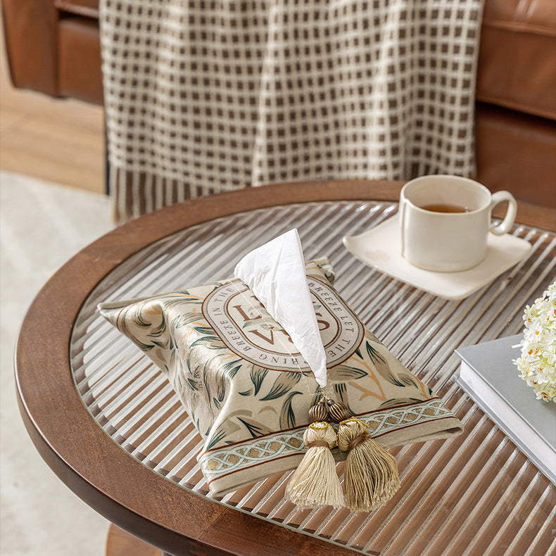 leaves art logo tissue case