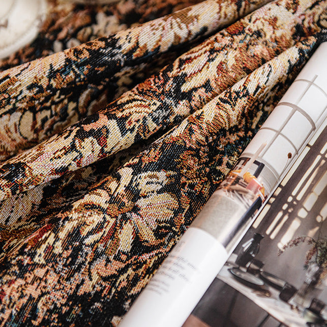 french brown flower table cloth