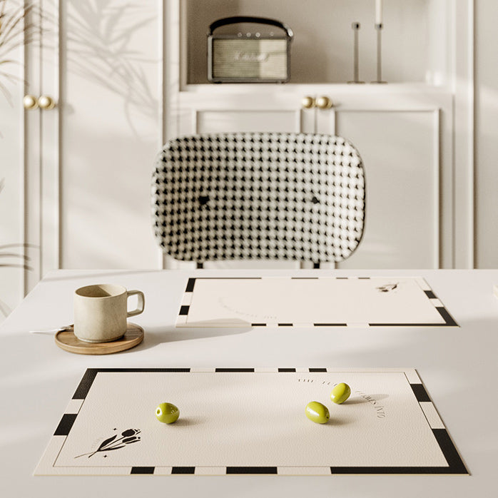 black tulip place mat