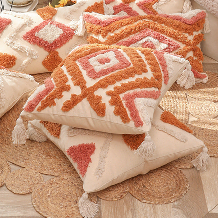 6design bohemian fringe cushion
