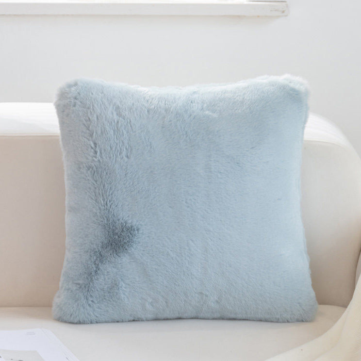 7color simple fur cushion