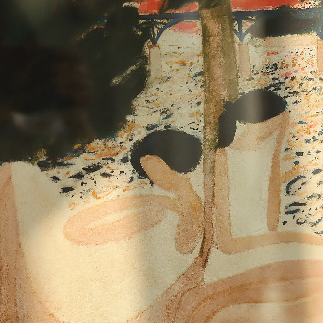 french girl poster & frame SET