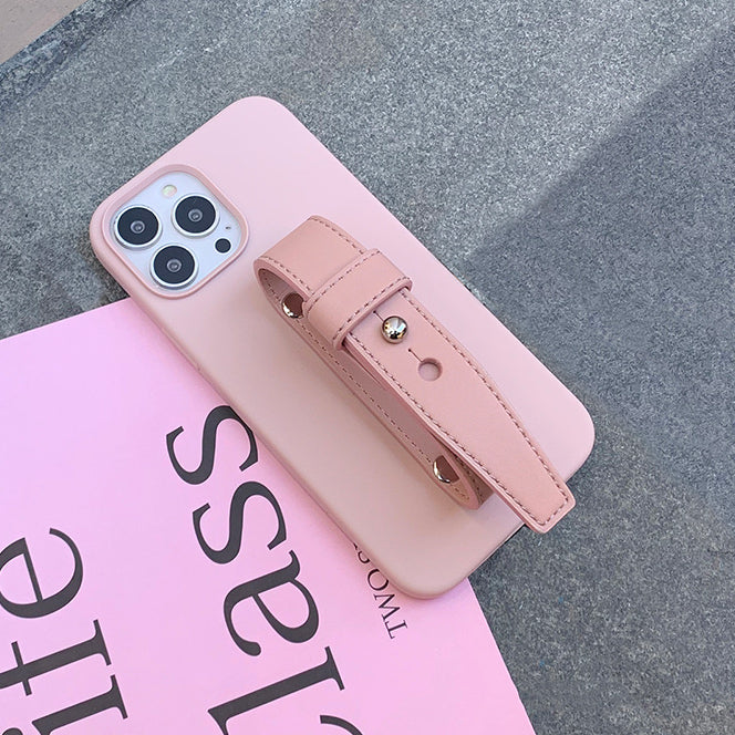 pink leather belt iPhonecase