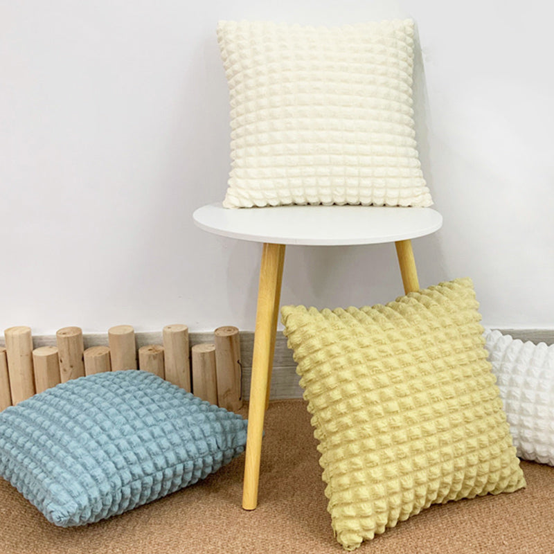 4color block bubbles cushion