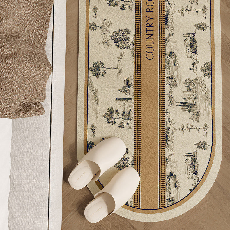 country road logo floor mat