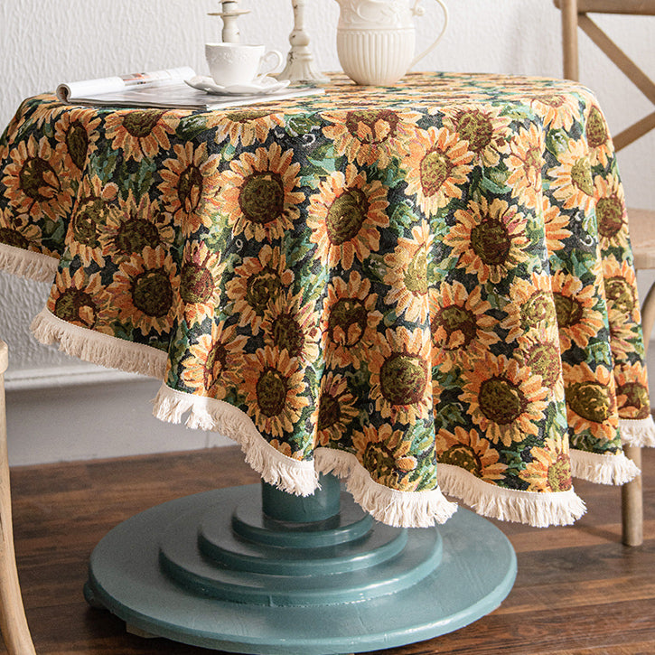 sunflower table cloth