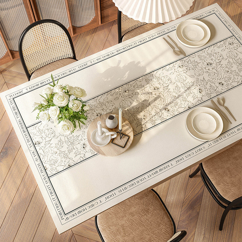 monotone dream simple flower table mat